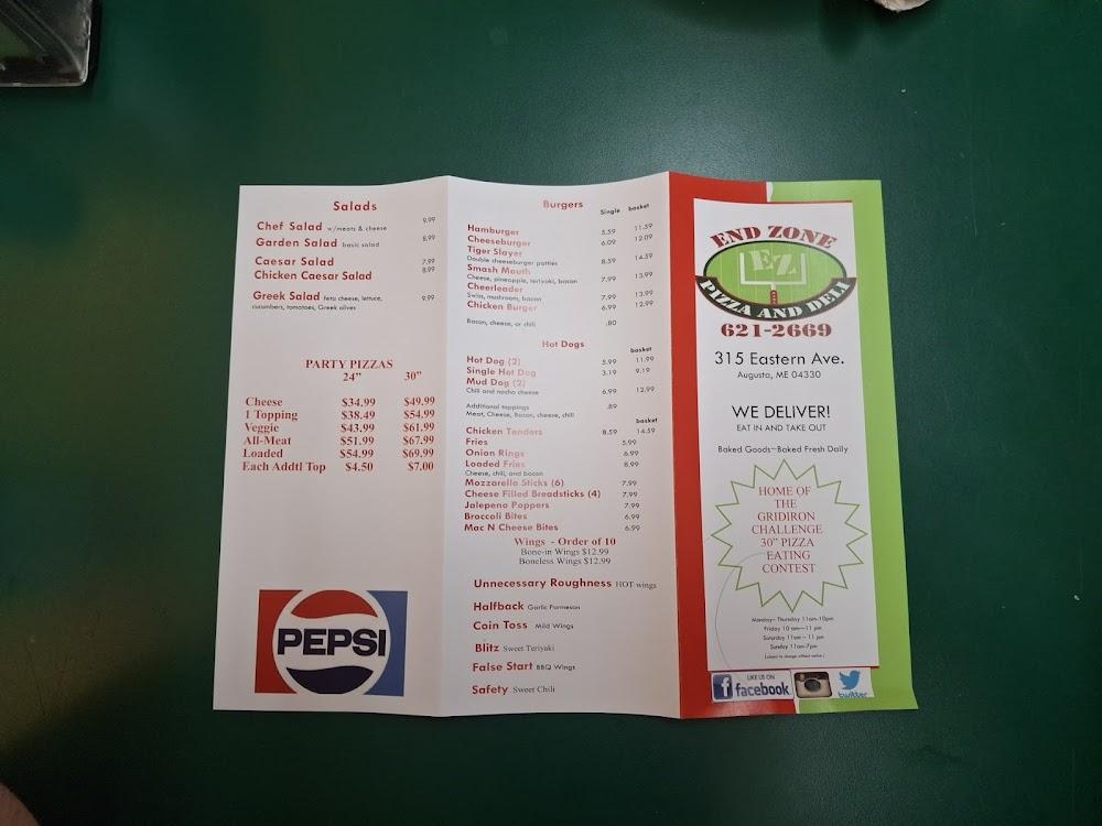 End Zone Menu image 3